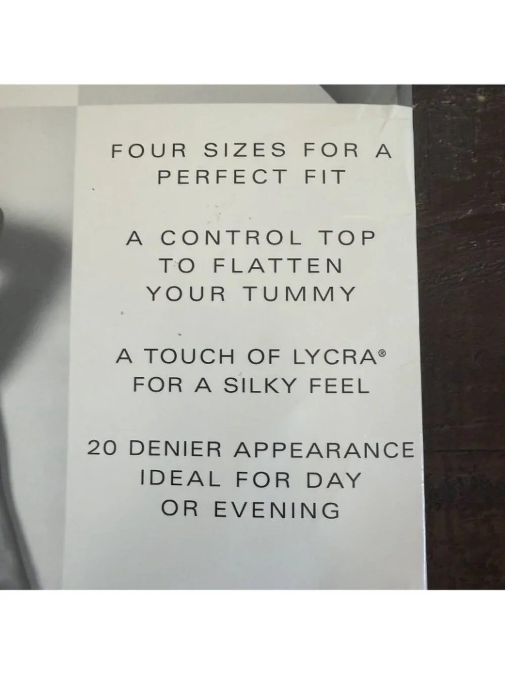 Round the Clock Silky Lycra Control Top Pantyhose Lot of 2 Peony Size D NOS